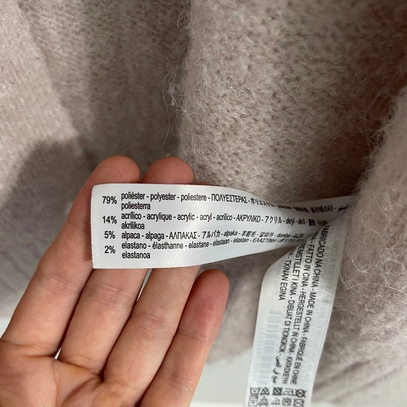 ZARA Pink Long Knit Cardigan Sweater. Size M - Picture 8 of 11